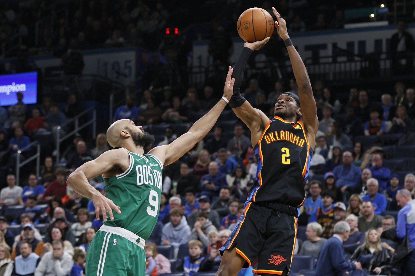 Thunder earn franchise-record 15th straight win in 105-92 victory over Celtics | iNFOnews.ca