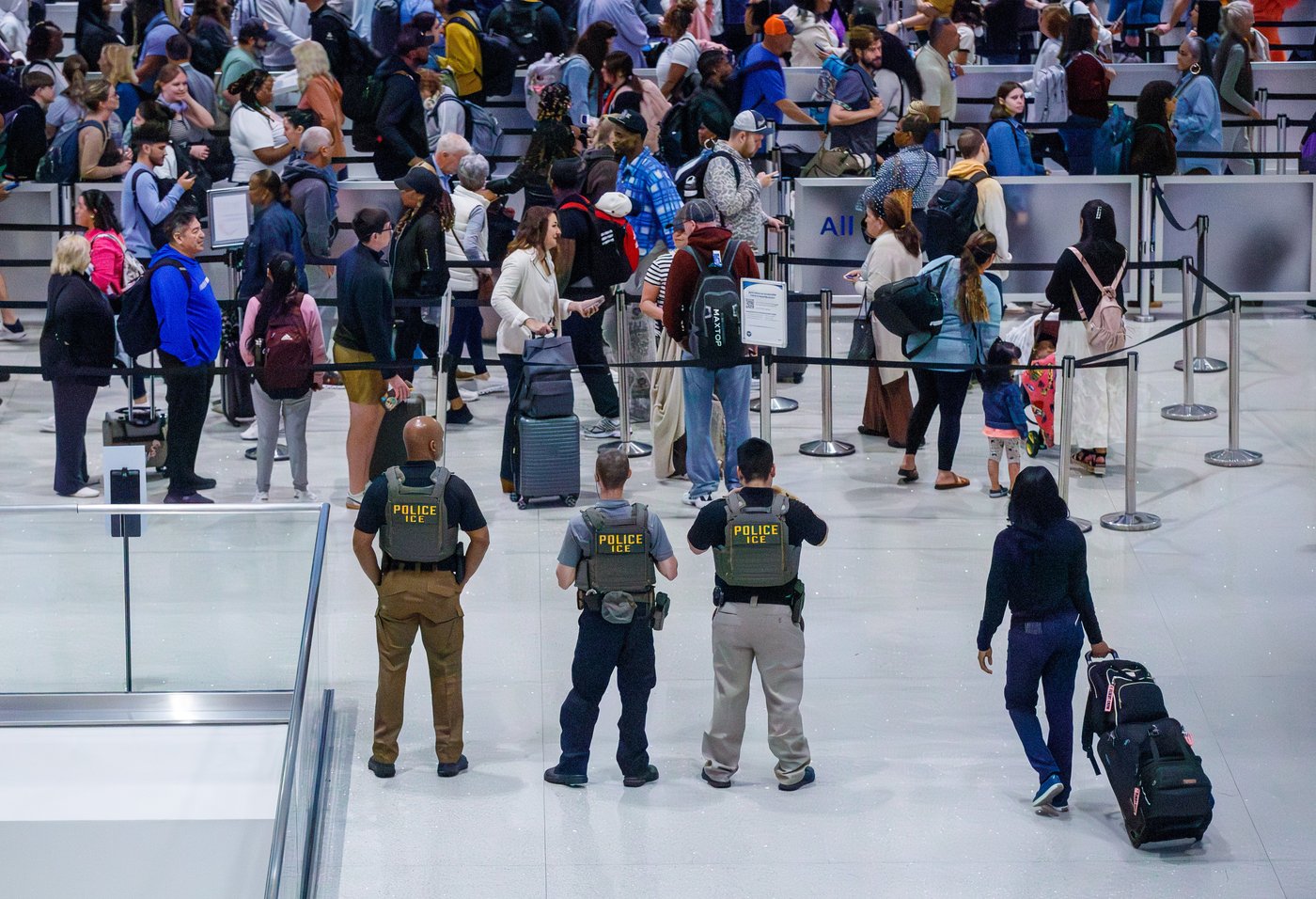 Photos show ICE agents at US airports where the partial government shutdown triggered delays | iNFOnews.ca