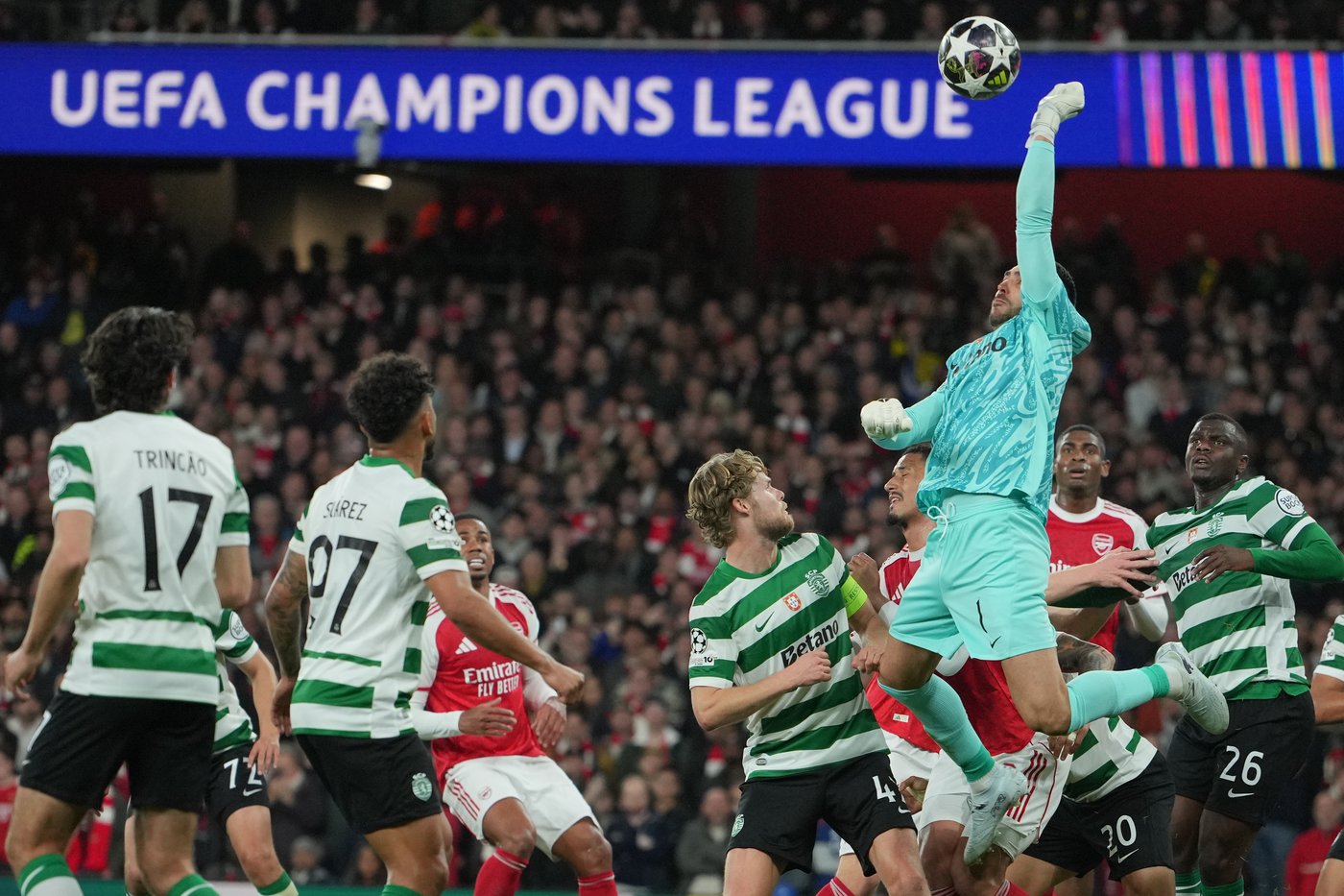 Arsenal outlasts Sporting Lisbon to set up Champions League semifinal against Atletico Madrid | iNFOnews.ca