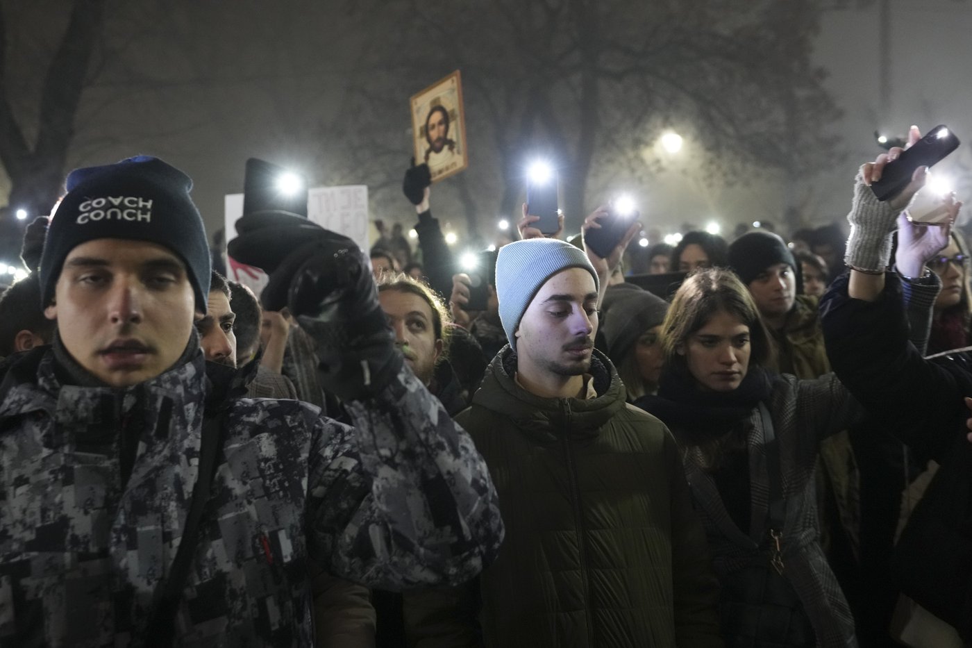 Instead of partying, thousands turn New Year celebration into anti-government protest in Serbia | iNFOnews.ca Instead of partying, thousands turn New Year celebration into anti-government protest in Serbia | iNFOnews.ca