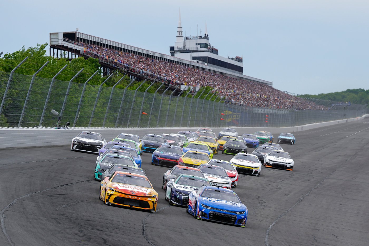 Denny Hamlin wins the NASCAR Cup race at Pocono for his third straight victory | iNFOnews.ca