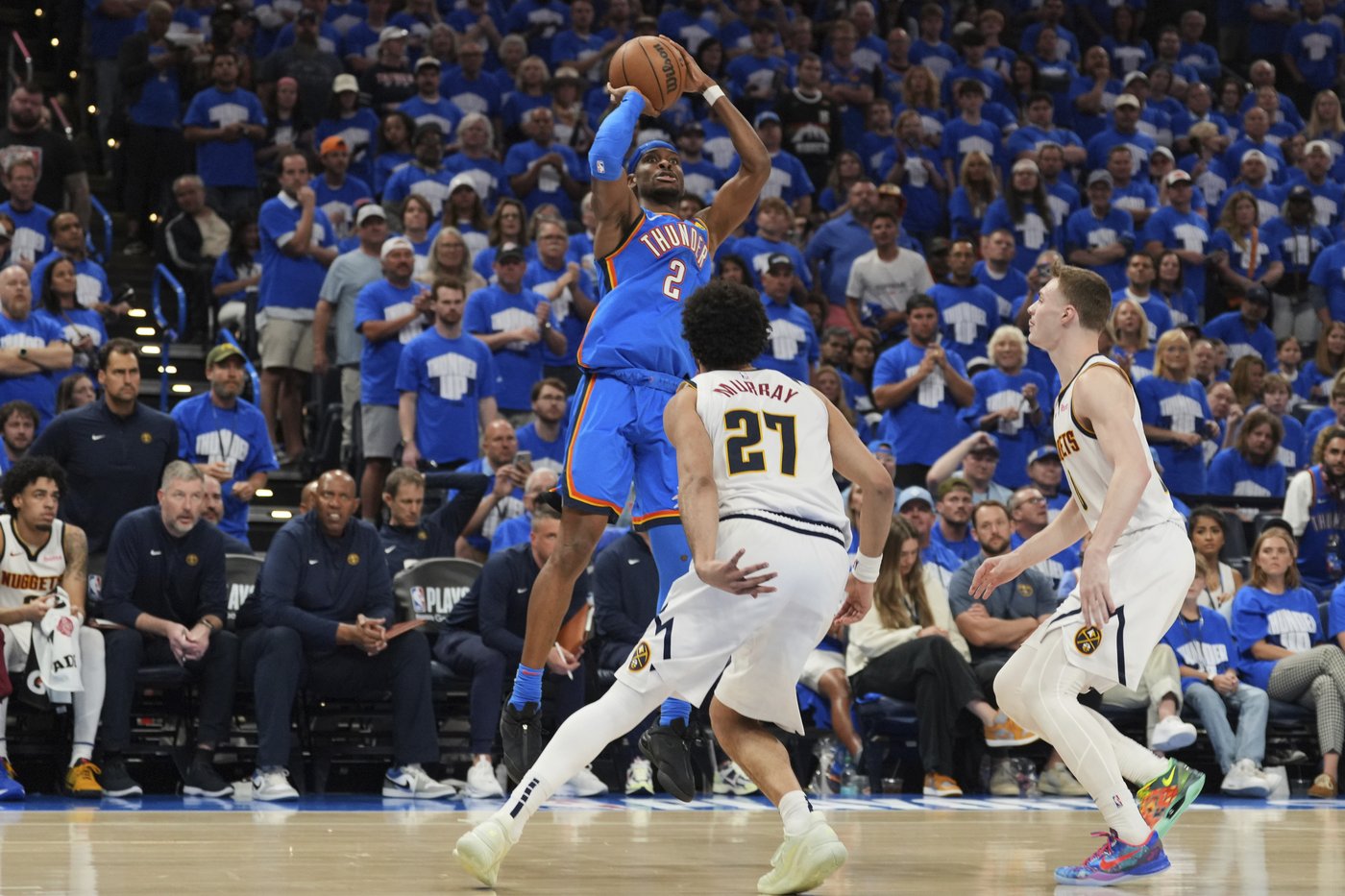 Shai Gilgeous-Alexander and Thunder roll into West finals with 125-93 rout of Nuggets in Game 7 | iNFOnews.ca