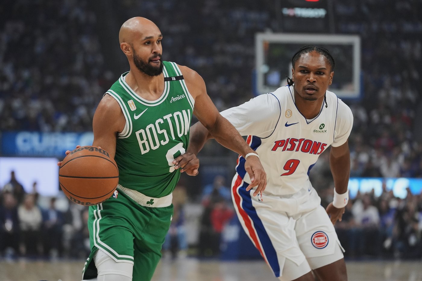 NBA season tips off with Pistons rallying to beat Celtics 121-113, spoiling Paul George's debut | iNFOnews.ca NBA season tips off with Pistons rallying to beat Celtics 121-113, spoiling Paul George's debut | iNFOnews.ca