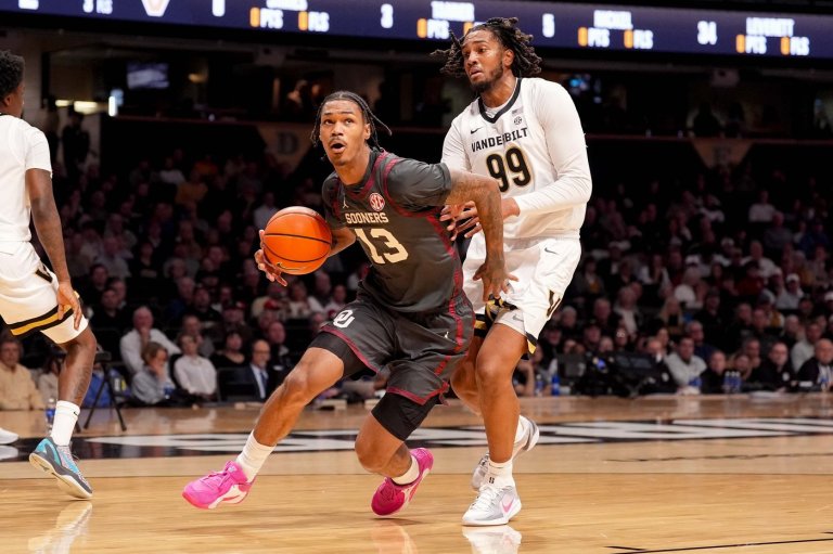 Oklahoma beats No, 15 Vanderbilt 92-91 to snap 9-game losing streak | iNFOnews.ca