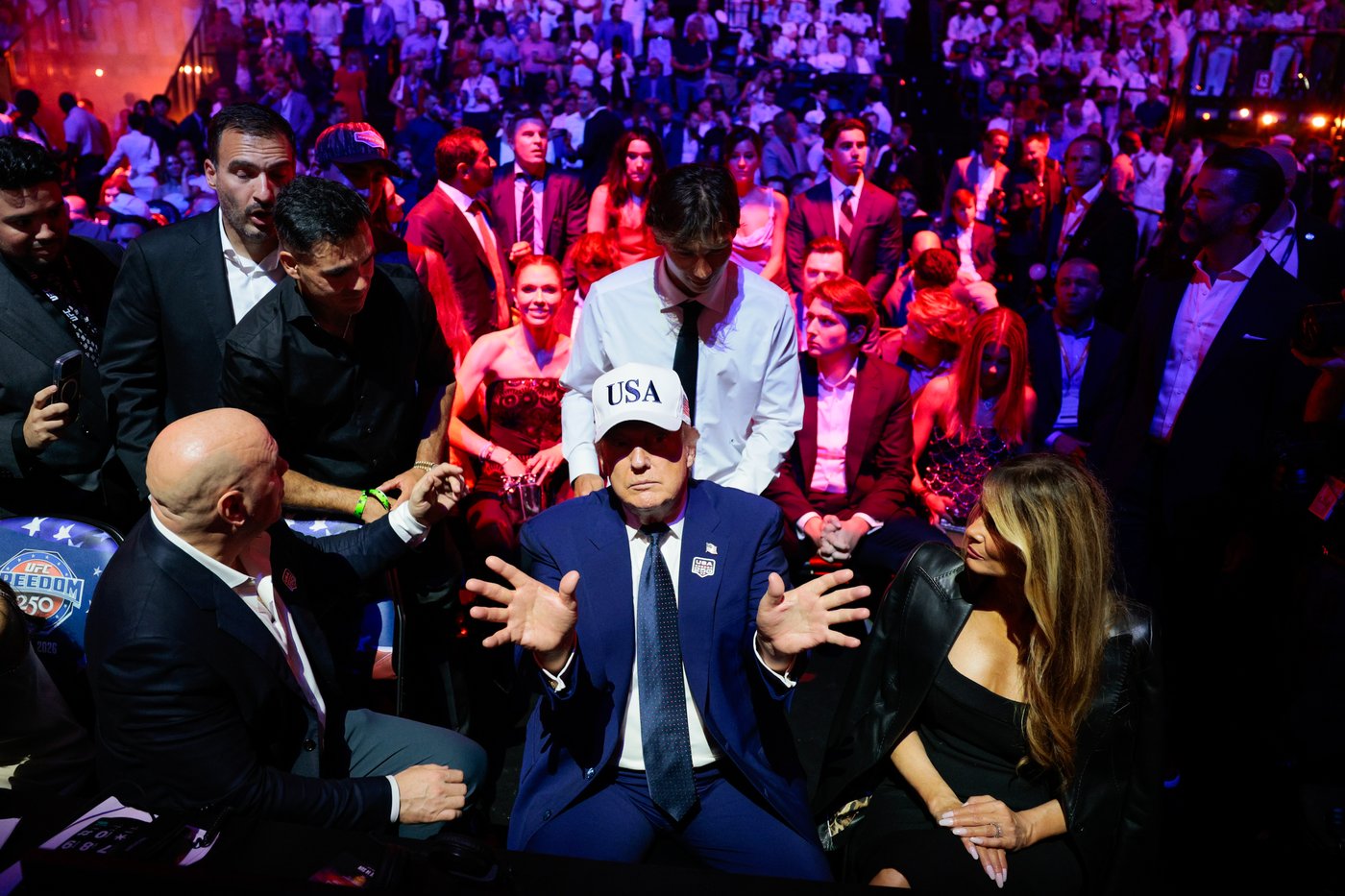 An octagon on the White House lawn for Trump's 80th birthday and the nation's 250th, in photos | iNFOnews.ca