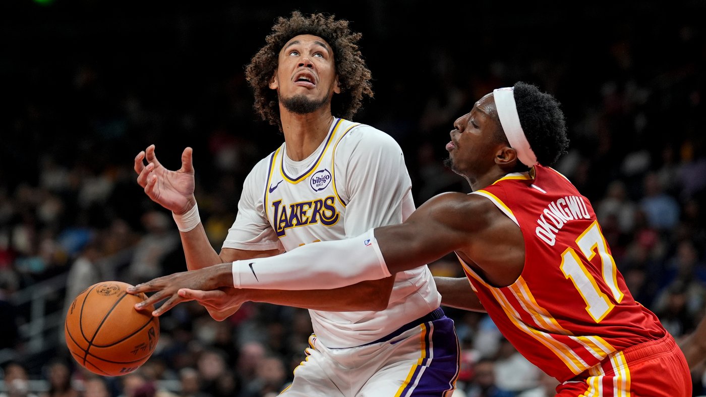 Banged-up Hawks roll to a 122-102 victory over the Lakers as Gueye scores a career-high 21 points | iNFOnews.ca Banged-up Hawks roll to a 122-102 victory over the Lakers as Gueye scores a career-high 21 points | iNFOnews.ca