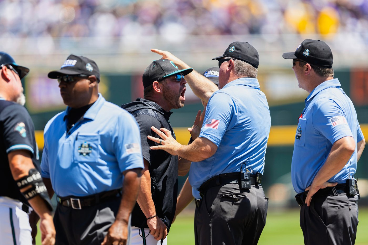 Coastal Carolina coach says CWS ejection was unwarranted and he was wrongly accused of bumping ump | iNFOnews.ca