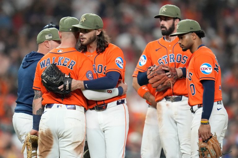 Arrighetti brings no-hitter into the eighth inning as Astros shut out Rangers 2-0 | iNFOnews.ca