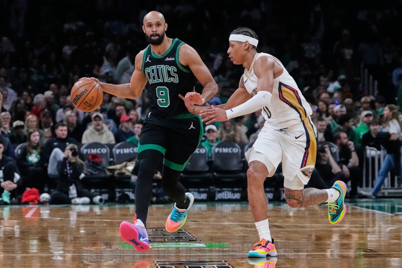 Sam Hauser scores 24, Celtics hit 29 3s, rout Pelicans 144-118 to clinch East's No. 2 playoff seed | iNFOnews.ca