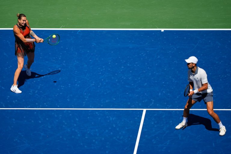 Sabalenka and Djokovic fall in first match as the US Open mixed doubles begins | iNFOnews.ca