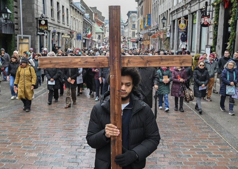 New secularism law is looming over Way of the Cross marches on Good Friday in Quebec | iNFOnews.ca