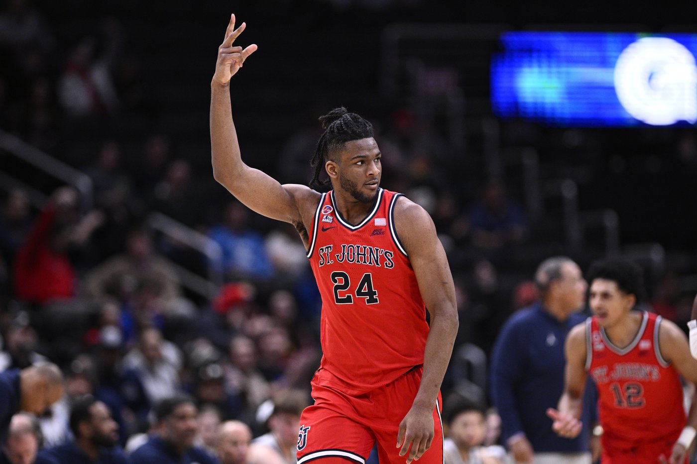 No. 15 St. John's builds a huge early lead and beats Georgetown 66-41 for its 7th straight win | iNFOnews.ca No. 15 St. John's builds a huge early lead and beats Georgetown 66-41 for its 7th straight win | iNFOnews.ca