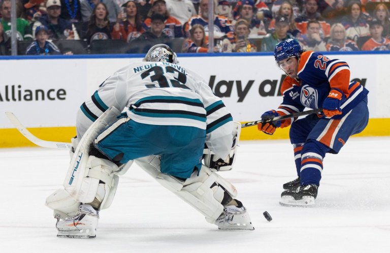 Oilers step up without Draisaitl, get 'offence by committee' to sink Sharks 5-3 | iNFOnews.ca