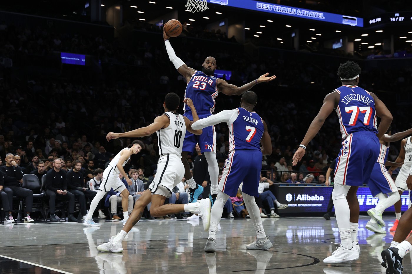 LeBron James has a strong start in his first game with the 76ers and expects things to get better | iNFOnews.ca