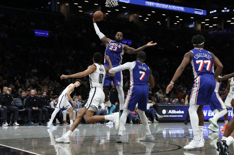 LeBron James has a strong start in his first game with the 76ers and expects things to get better | iNFOnews.ca