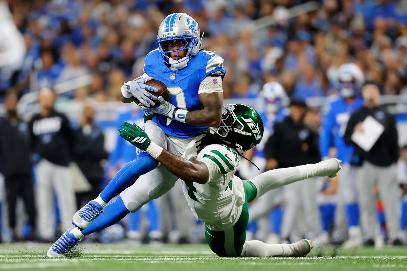 Jahmyr Gibbs' 3rd touchdown with 2:25 left lifts Lions to 31-24 win over Jets | iNFOnews.ca Jahmyr Gibbs' 3rd touchdown with 2:25 left lifts Lions to 31-24 win over Jets | iNFOnews.ca