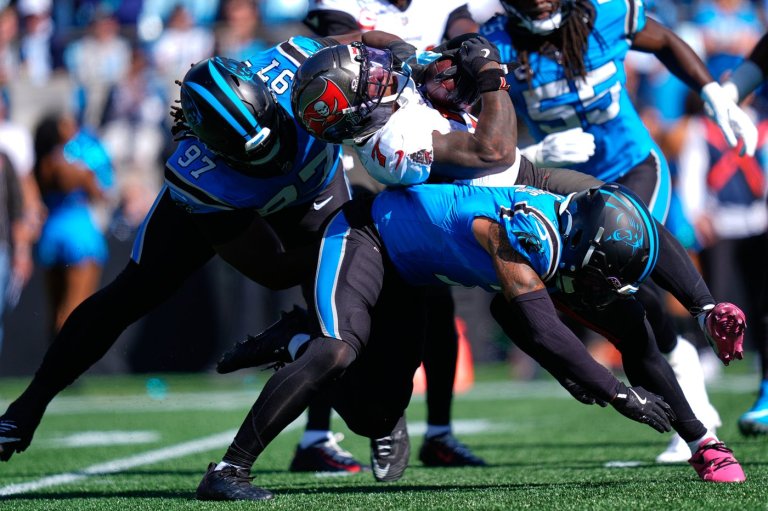 Panthers' run defense springs a leak again against Tampa Bay with Packers up next on Thursday night | iNFOnews.ca