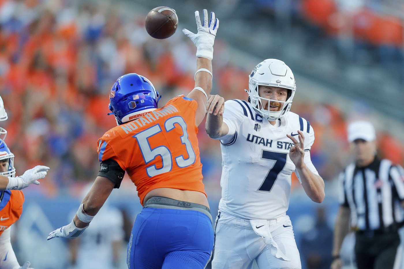 Ashton Jeanty, Maddux Madsen power No. 21 Boise State past Utah State, 62-30 | iNFOnews.ca Ashton Jeanty, Maddux Madsen power No. 21 Boise State past Utah State, 62-30 | iNFOnews.ca