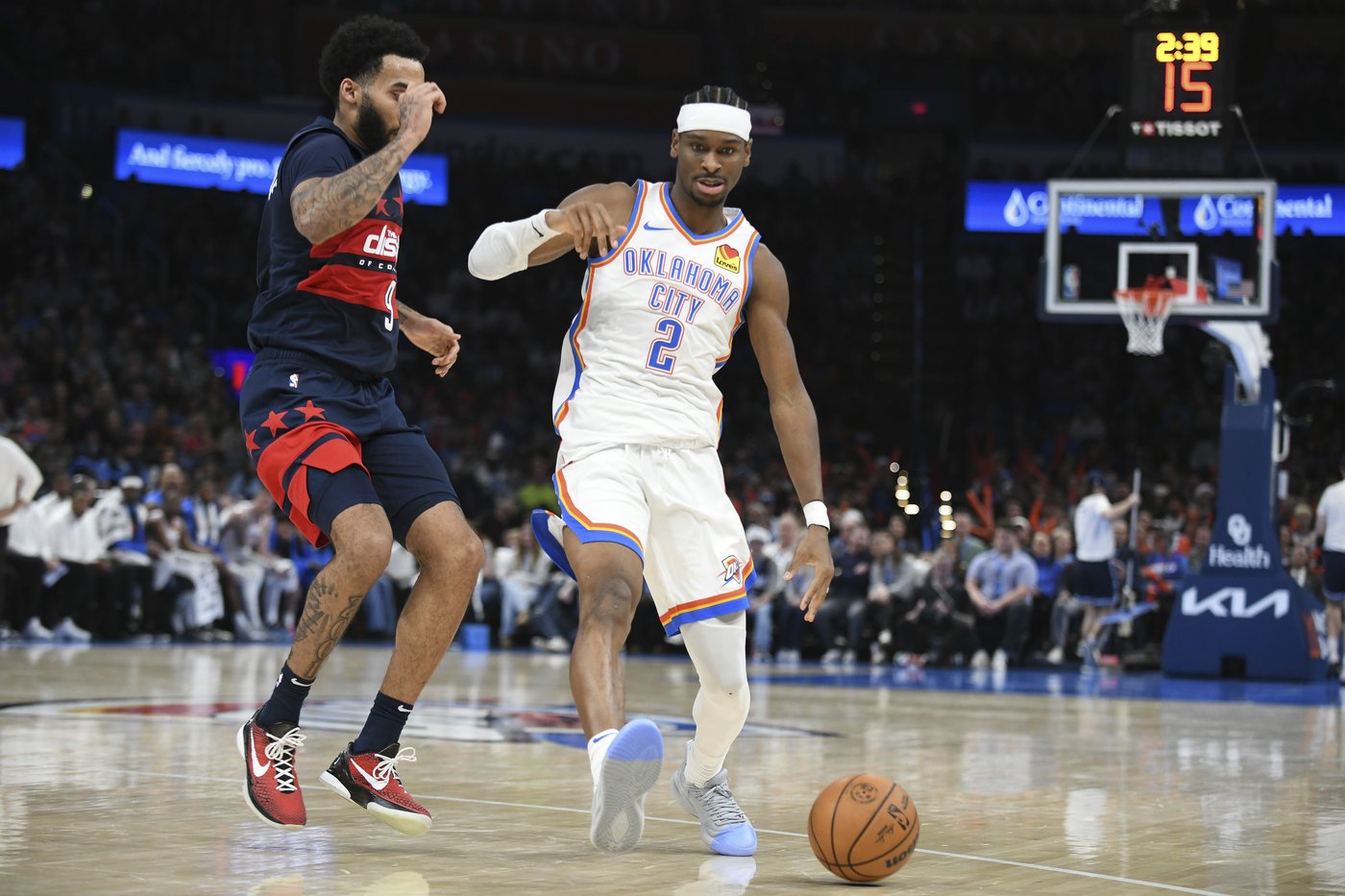Shai Gilgeous-Alexander scores 41 in Thunder's 123-105 win over Wizards | iNFOnews.ca