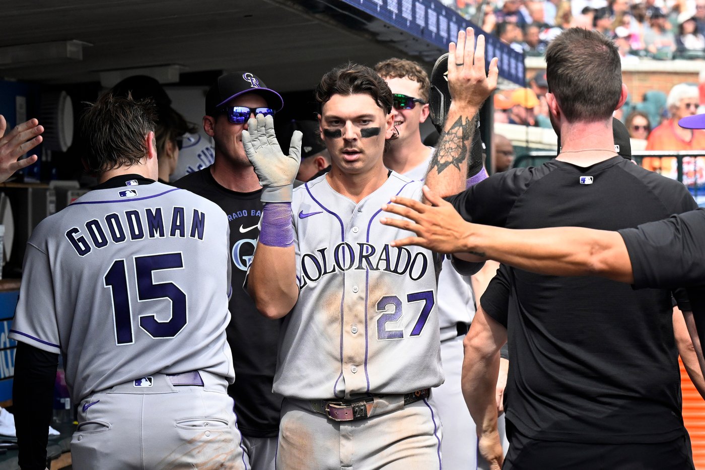 Hao-Yu Lee doubles and triples in 7-run 8th as Tigers rally past Rockies 11-7 | iNFOnews.ca