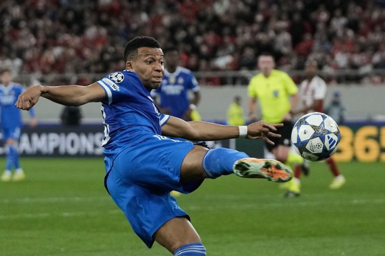 Mbappé scores hat trick in 7 minutes in Real Madrid's Champions League game vs. Olympiakos | iNFOnews.ca