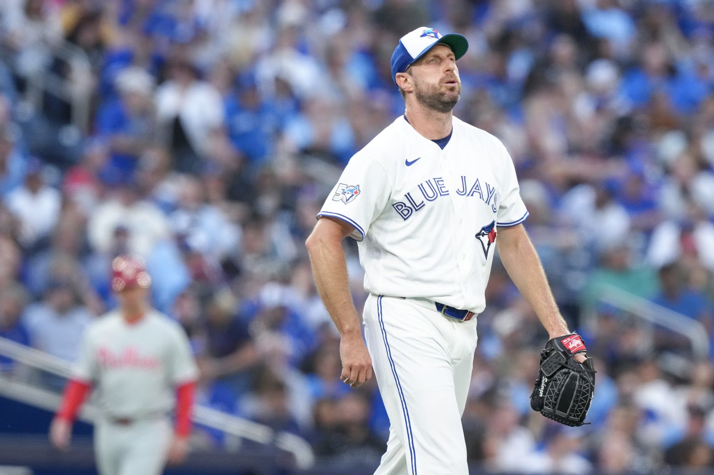 Blue Jays' Scherzer happy with health but not with loss after milestone strikeout | iNFOnews.ca
