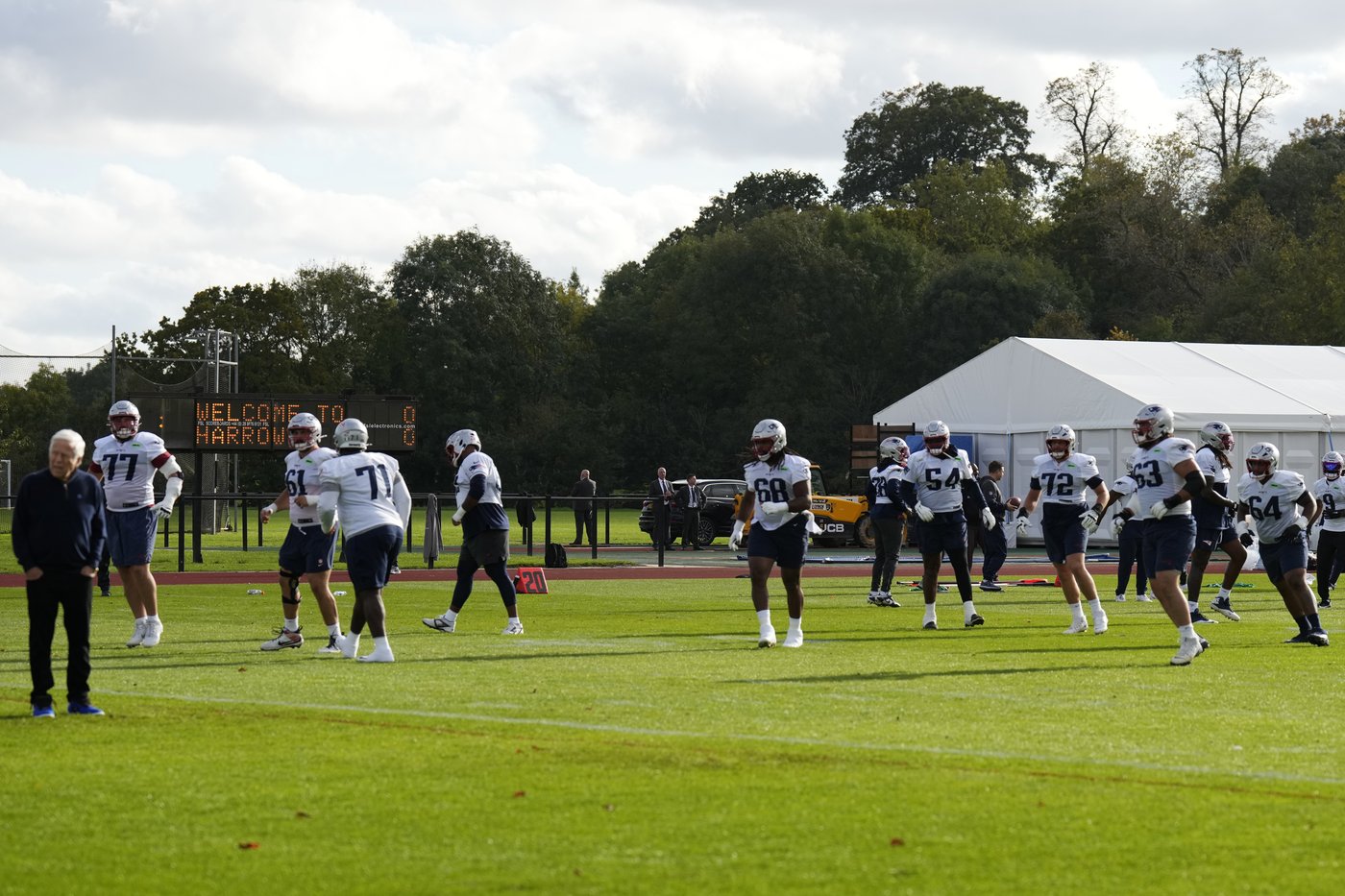 Patriots practice on Winston Churchill's old stomping grounds in London | iNFOnews.ca