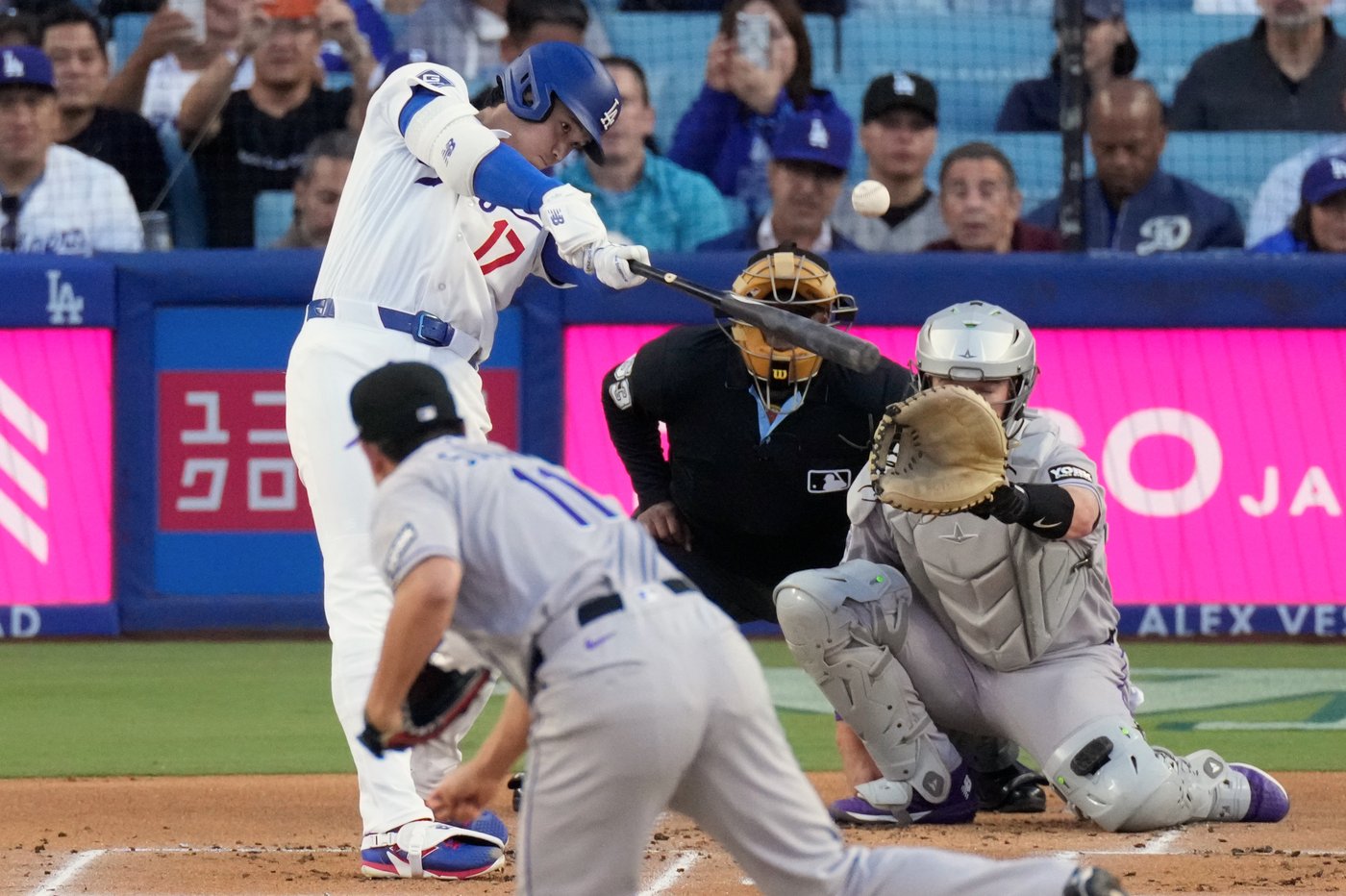 Ohtani sparks Dodgers with a leadoff homer, leads 7 hitless innings in 4-1 win | iNFOnews.ca