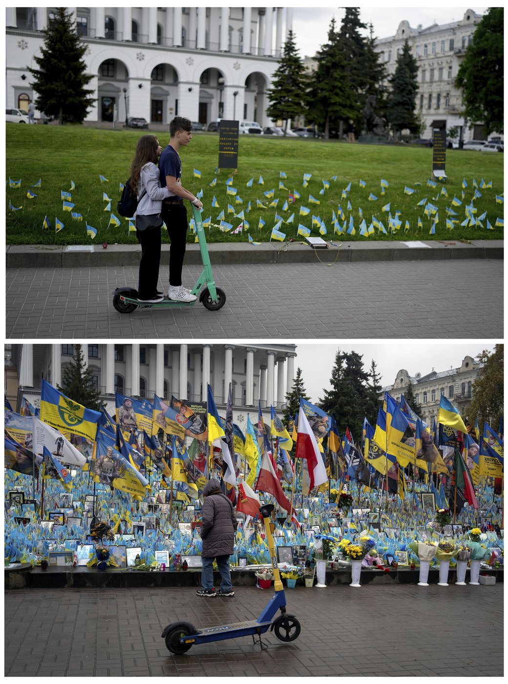 A makeshift memorial grows in Ukraine’s capital after 1,000 days of war | iNFOnews.ca A makeshift memorial grows in Ukraine’s capital after 1,000 days of war | iNFOnews.ca