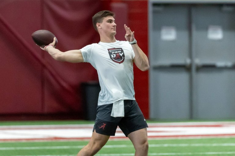 Alabama QB Ty Simpson says he's 'absolutely' a first-round pick after his pro day workout | iNFOnews.ca