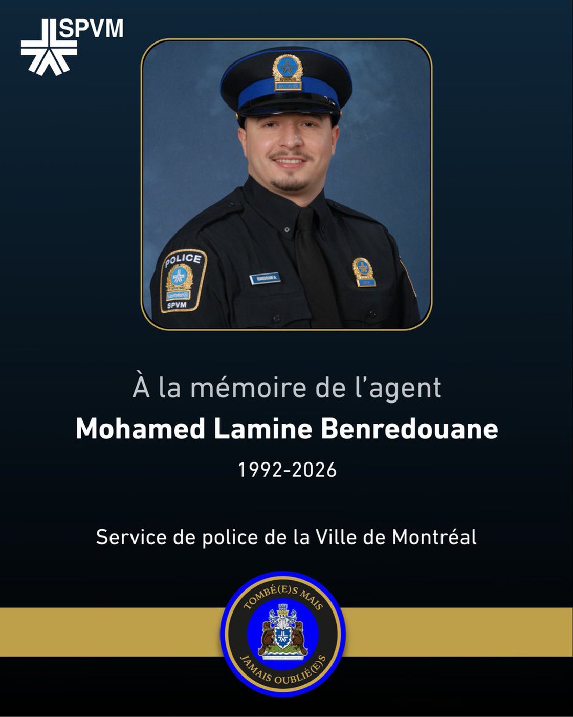 Montreal police, community mourn officer killed by gunman