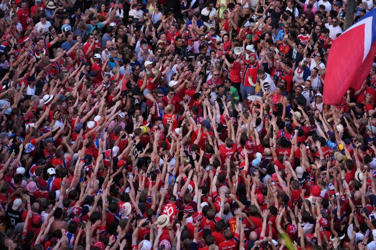 One Extraordinary Photo: Red-clad Norway fans who have become a World Cup sensation | iNFOnews.ca