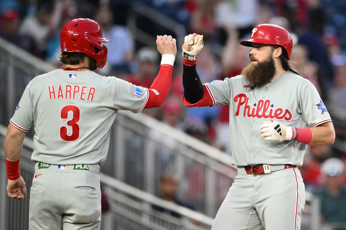 Harper and Hill homers in the 9th help rally Phillies to a 10-5 victory over the Nationals | iNFOnews.ca Harper and Hill homers in the 9th help rally Phillies to a 10-5 victory over the Nationals | iNFOnews.ca