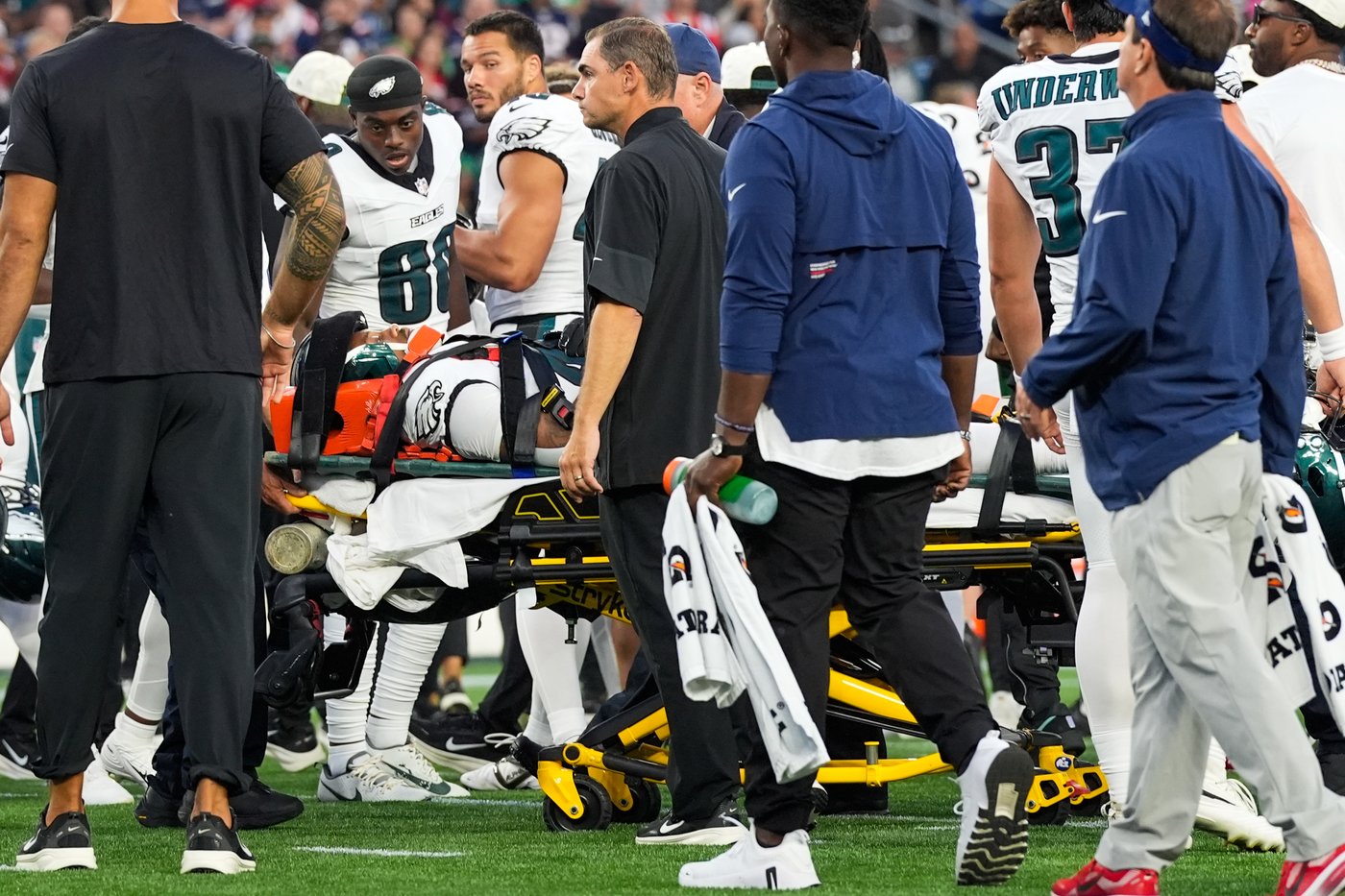 Eagles RB Ja’Quinden Jackson traveled home with team after injury in preseason game at New England | iNFOnews.ca