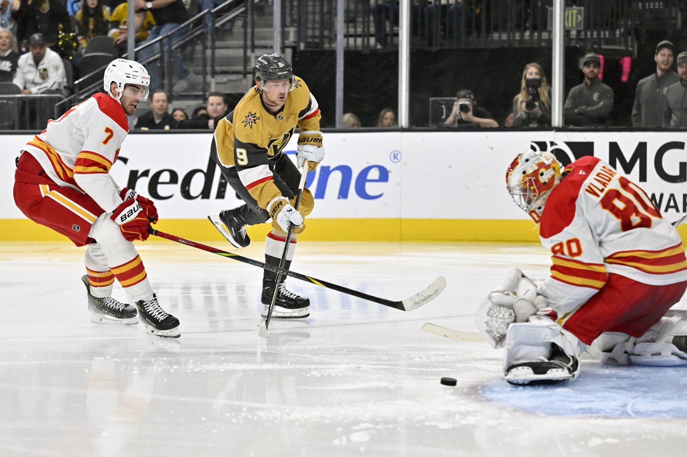 Samsonov stops 31 shots as Golden Knights earn sixth straight win, 3-0 over the Flames | iNFOnews.ca Samsonov stops 31 shots as Golden Knights earn sixth straight win, 3-0 over the Flames | iNFOnews.ca