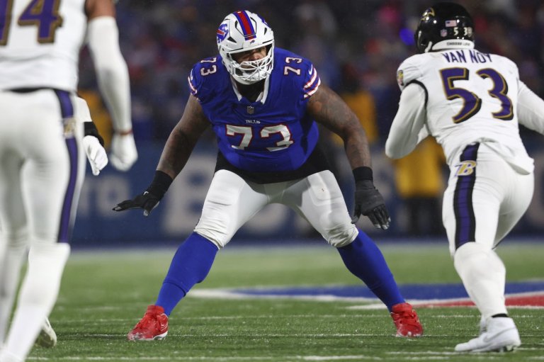 Bills restructure left tackle Dion Dawkins' contract to get under NFL's salary cap, AP source says | iNFOnews.ca