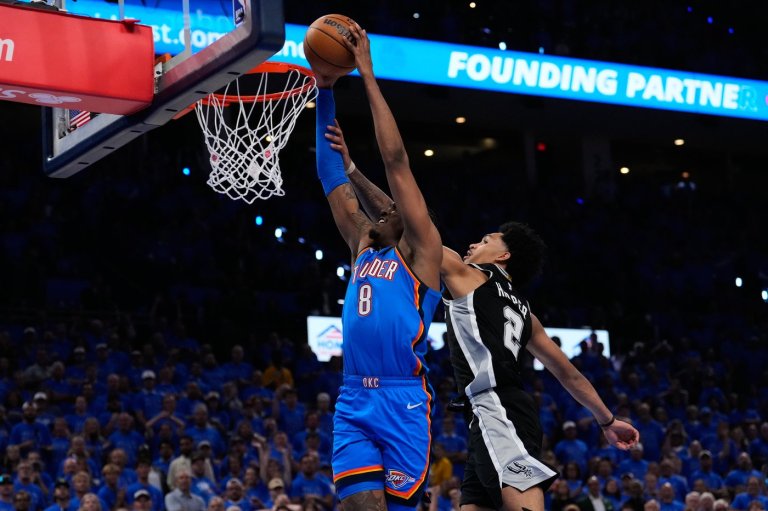 OKC guard Jalen Williams' hamstring issues return, he leaves Game 2 of Thunder-Spurs early | iNFOnews.ca