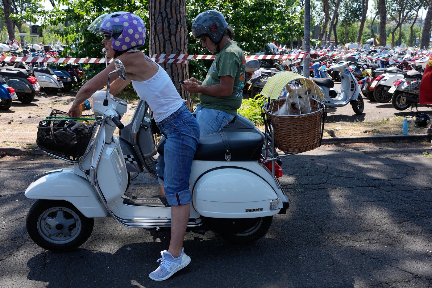 Photos show Vespa enthusiasts buzzing through Rome celebrating the little scooter's 80th anniversary | iNFOnews.ca