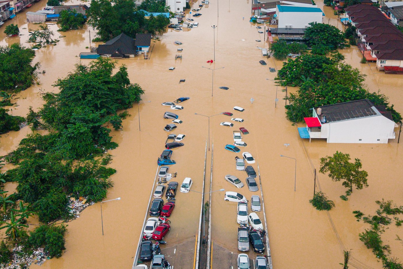 Families in southern Thailand perch on rooftops to escape flooding that has killed at least 33 | iNFOnews.ca Families in southern Thailand perch on rooftops to escape flooding that has killed at least 33 | iNFOnews.ca