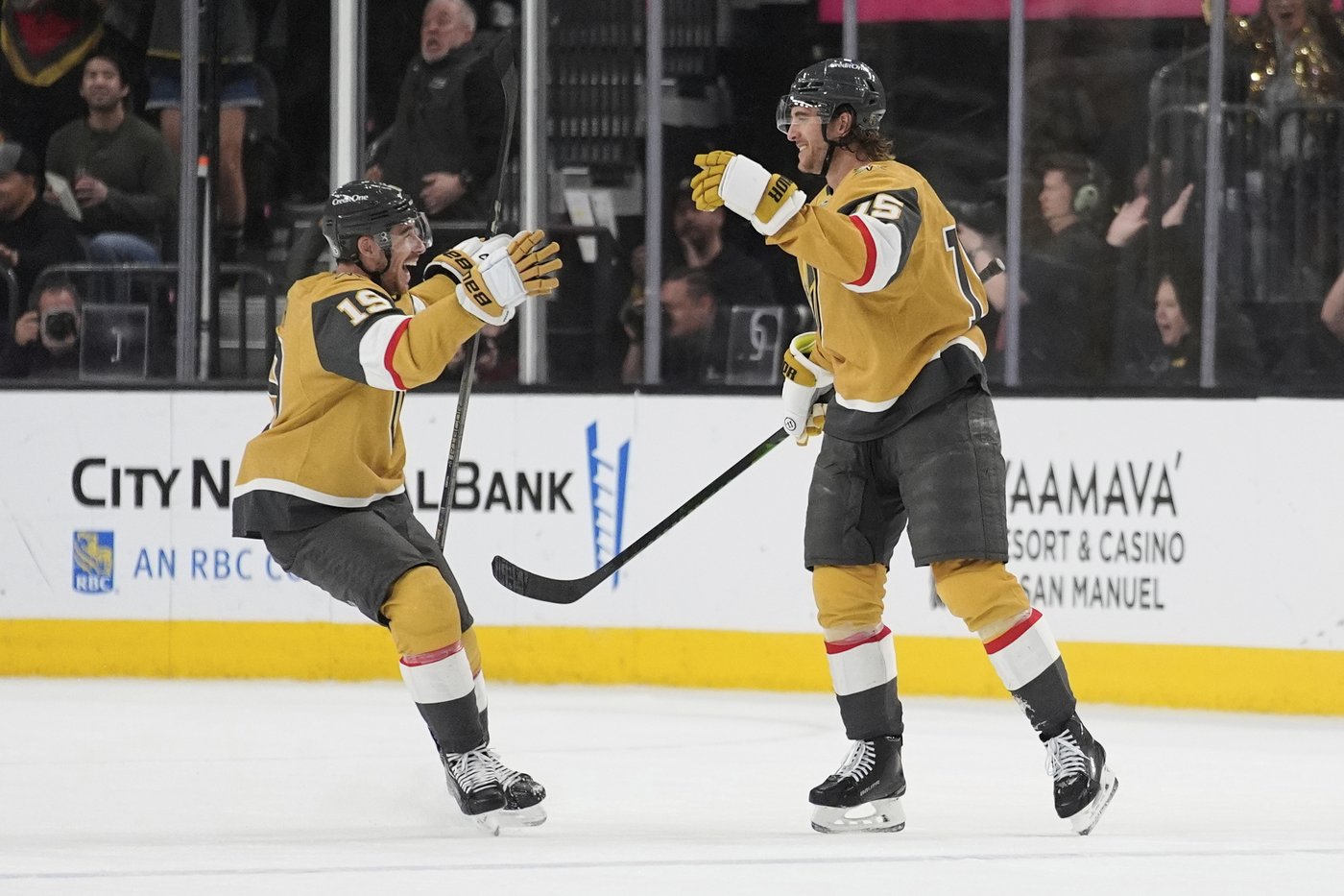 Noah Hanifin scores late goal to lift Golden Knights past Nashville 5-3, and clinch Pacific | iNFOnews.ca Noah Hanifin scores late goal to lift Golden Knights past Nashville 5-3, and clinch Pacific | iNFOnews.ca