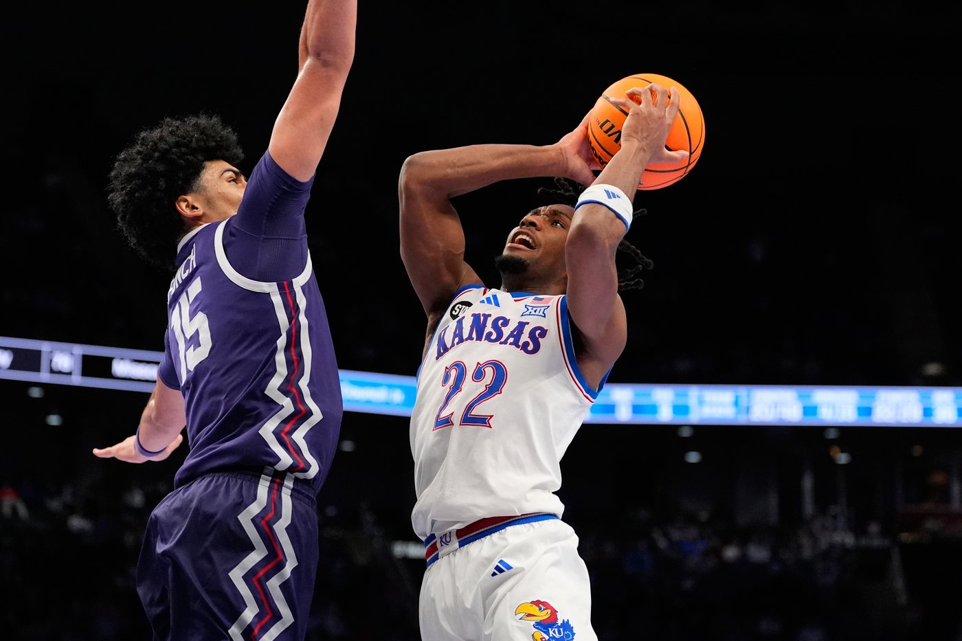 Peterson scores 24 to lead No. 14 Kansas past TCU 78-73 in the Big 12 quarterfinals | iNFOnews.ca