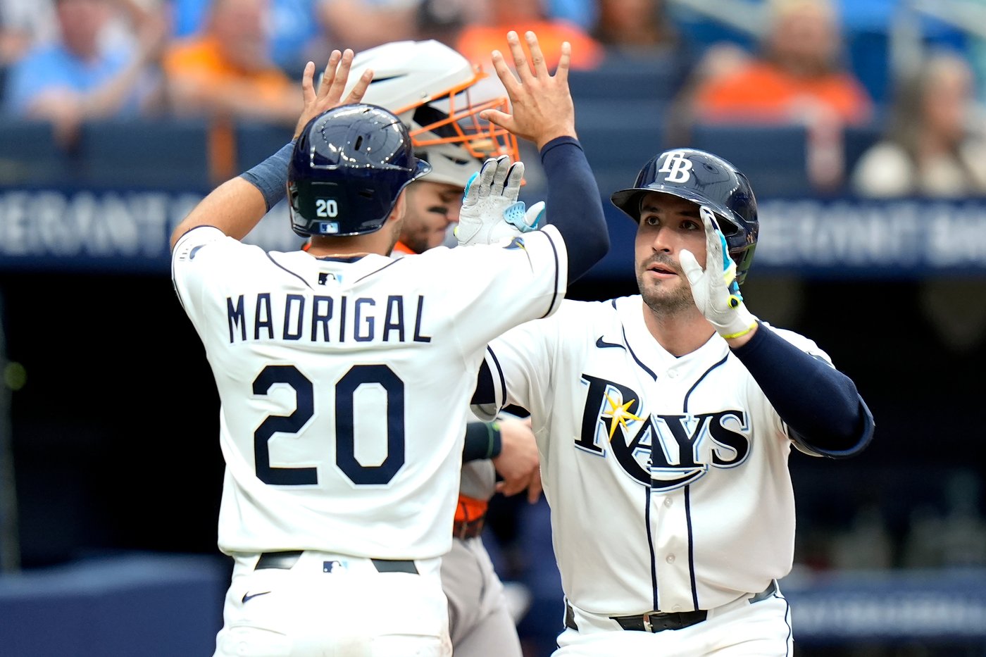 Freddy Peralta, Jonathan Aranda help Rays beat Astros 14-4 to sweep series | iNFOnews.ca