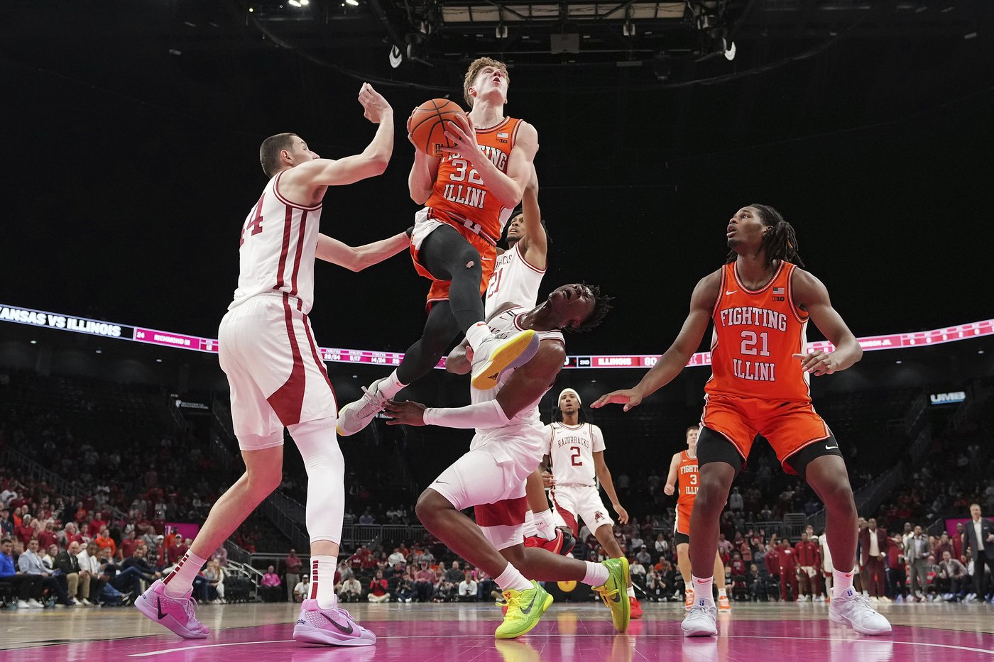 Kasparas Jakucionis scores a season-best 23 points as Illinois tops No. 19 Arkansas 90-77 | iNFOnews.ca Kasparas Jakucionis scores a season-best 23 points as Illinois tops No. 19 Arkansas 90-77 | iNFOnews.ca