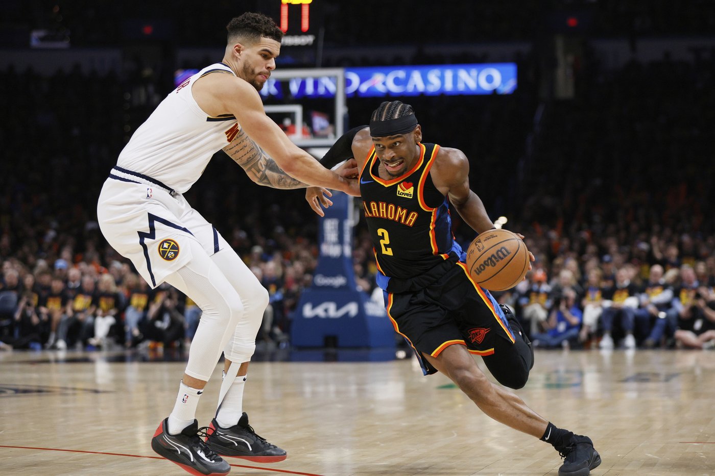 Gordon's game-winner, Jokic's 42 points, 22 rebounds lead Nuggets past Thunder in West semis Game 1 | iNFOnews.ca