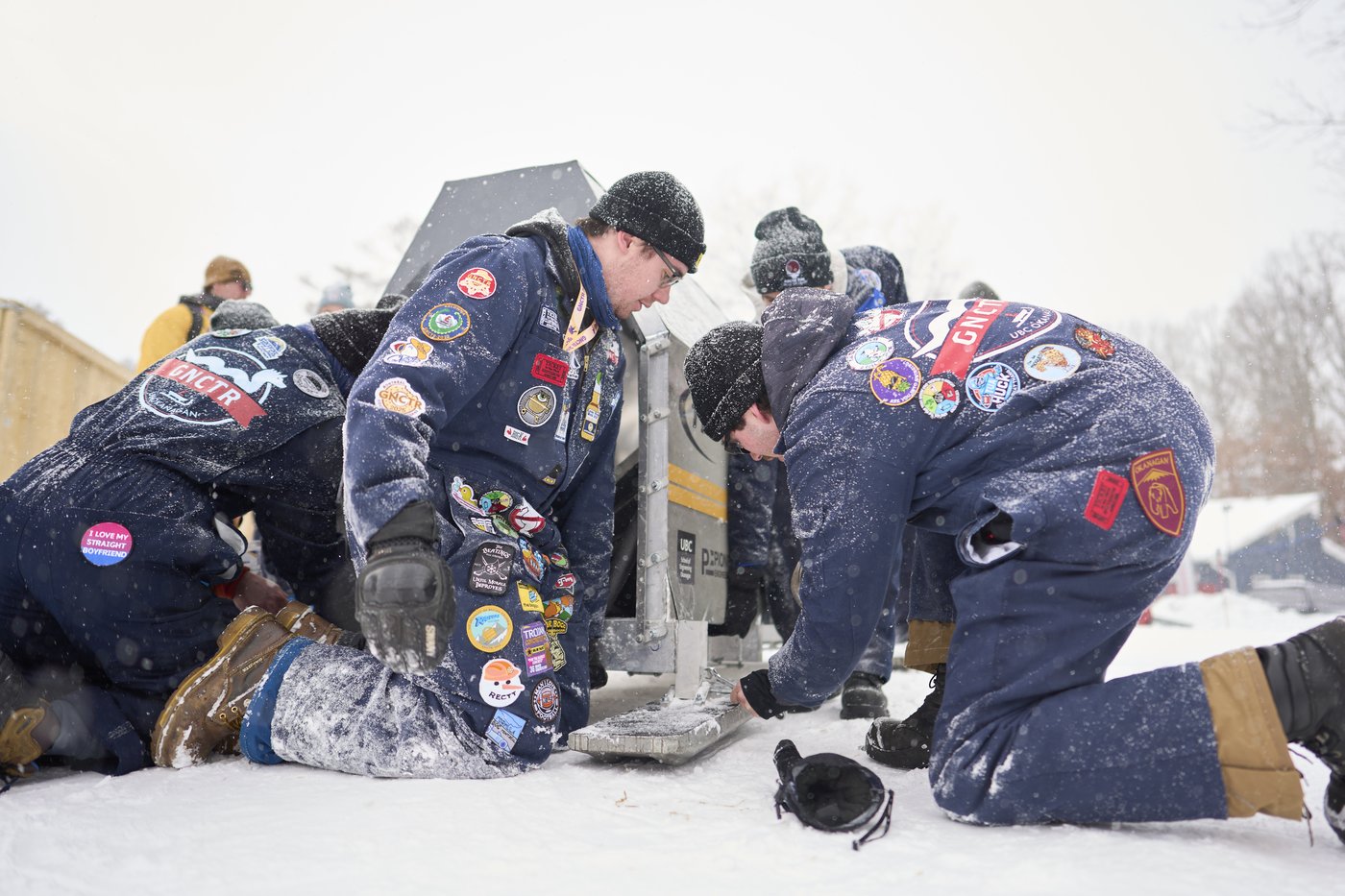 Engineering students brace the cold to race concrete sleds in London, Ont. | iNFOnews.ca