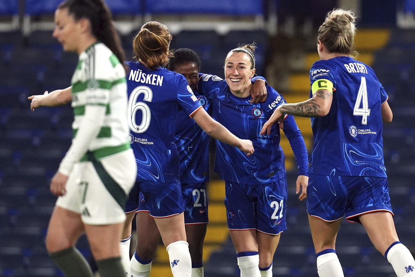 Lyon late surge routs Roma in Women's Champions League. Chelsea, Real Madrid also into quarterfinals | iNFOnews.ca Lyon late surge routs Roma in Women's Champions League. Chelsea, Real Madrid also into quarterfinals | iNFOnews.ca