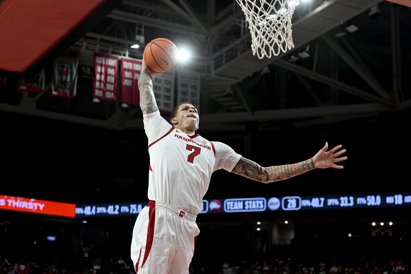 Freshman Meleek Thomas scores career-best 28 points as No. 18 Arkansas beats James Madison 103-74 | iNFOnews.ca Freshman Meleek Thomas scores career-best 28 points as No. 18 Arkansas beats James Madison 103-74 | iNFOnews.ca