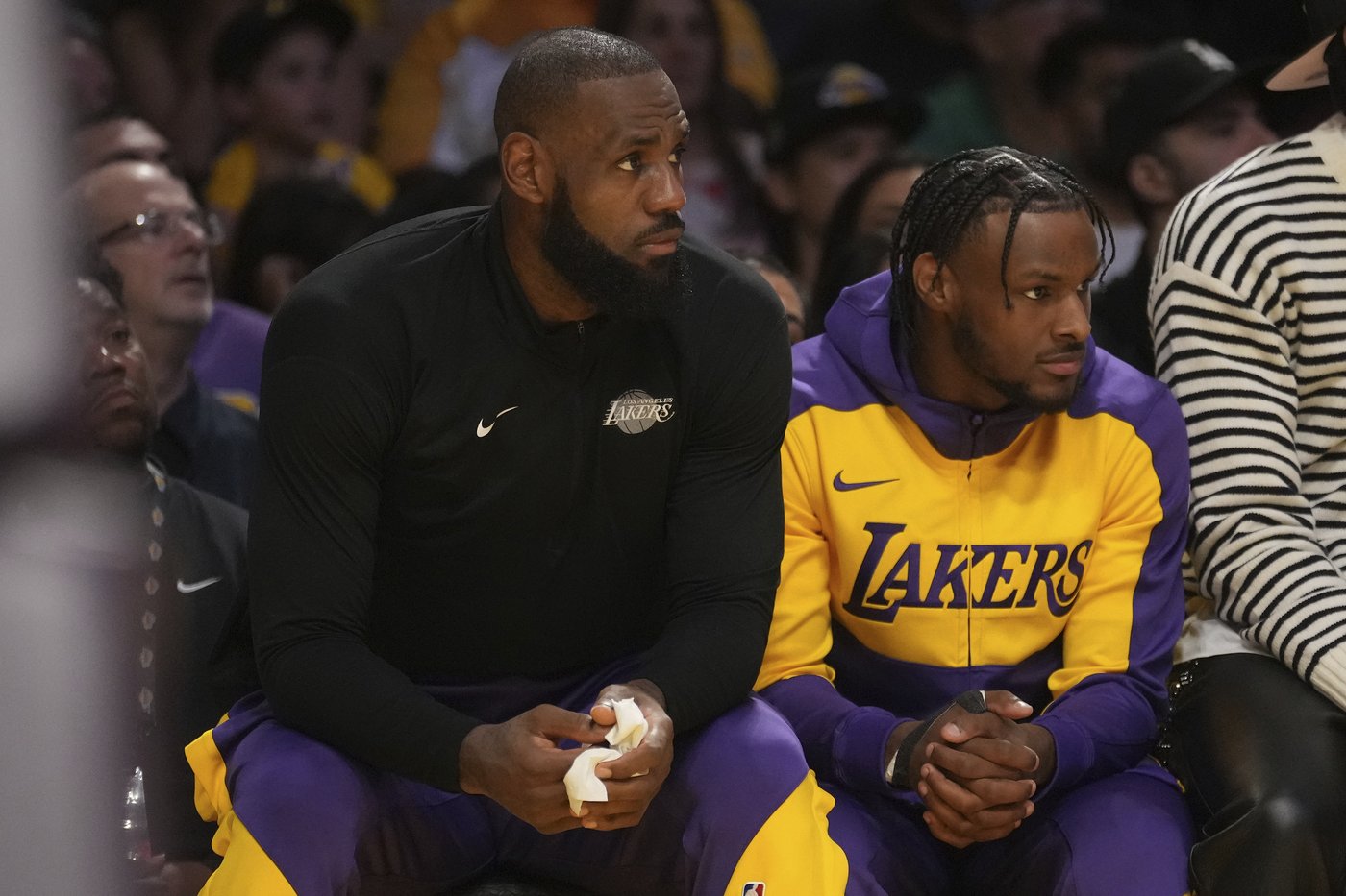 LeBron and Bronny James make history as the NBA's first father-son duo to play together | iNFOnews.ca