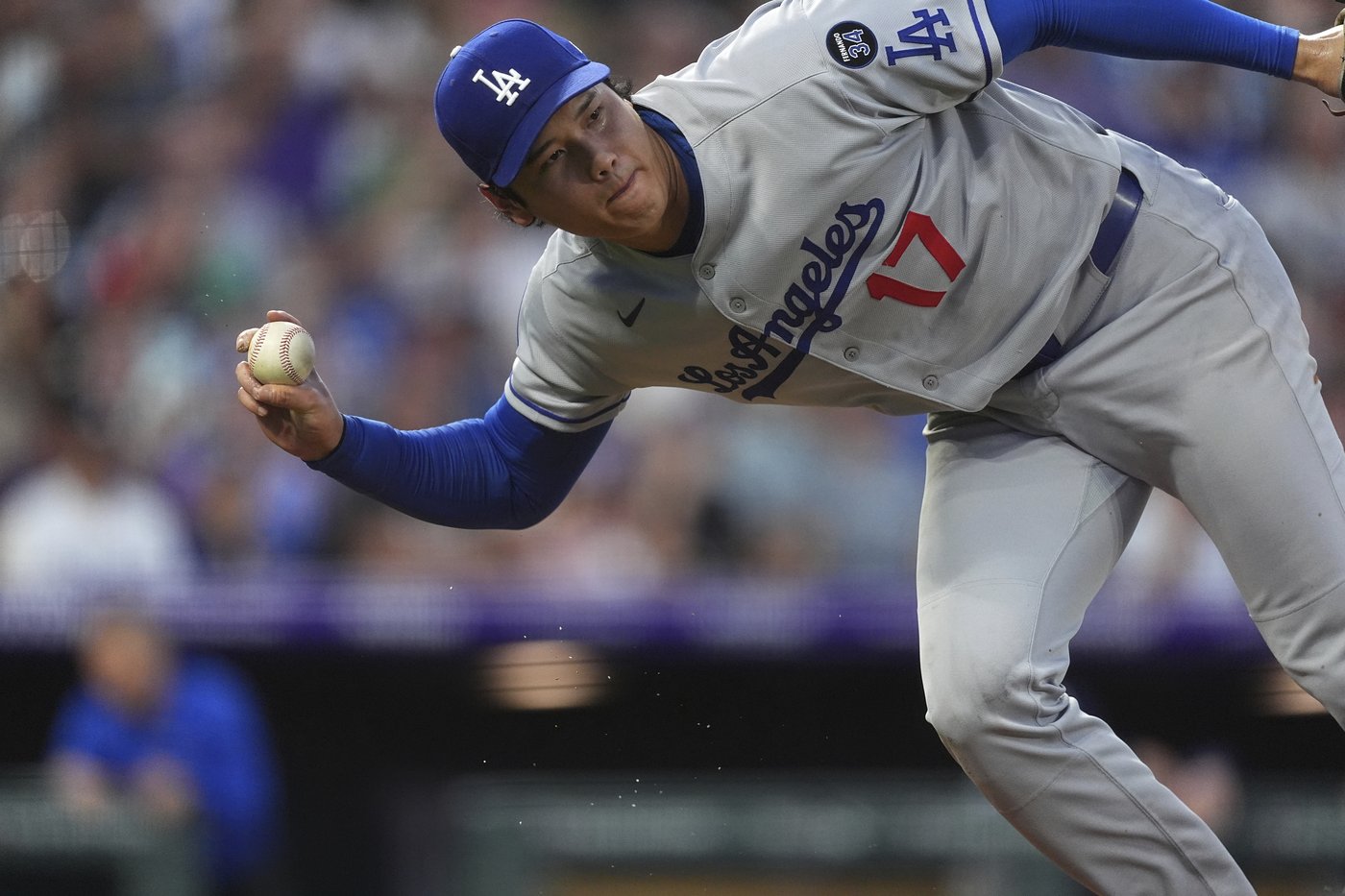 Dodgers' Ohtani roughed up by Rockies, leaves game after getting hit on right thigh by line drive | iNFOnews.ca