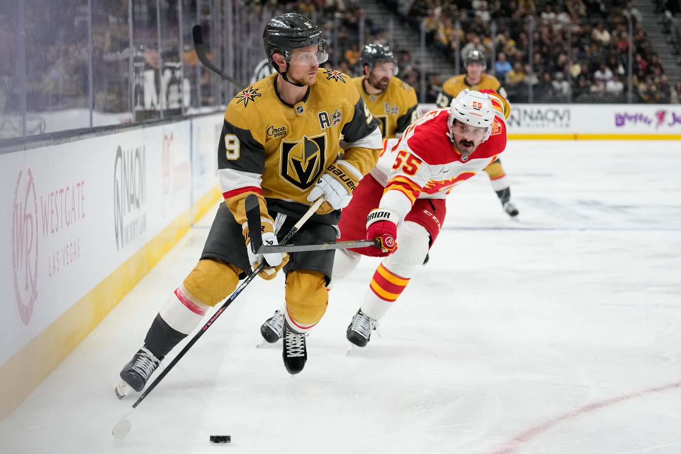 Stone has 3rd-period hat trick in the Golden Knights' 6-2 win over the Flames | iNFOnews.ca Stone has 3rd-period hat trick in the Golden Knights' 6-2 win over the Flames | iNFOnews.ca